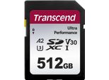 Transcend 340S - Scheda Di Memoria Flash - 512 Gb - A2 / Classe Video V30 / UHS-I U3 - Sdxc UHS-I