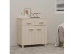 Vidaxl Credenza Hamar Marrone Miele 79X40X80 Cm In Legno Di Pino Massiccio