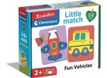 Clementoni-Puzzle Non Applicato Little Match-Viaggiamo In Viaggio Gioco Educativo Ecologico Per Bambini Dai 2 Anni In Su (16718) Clementoni