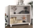 Vidaxl Credenza Hamar Bianco 85X35X80 Cm In Legno Di Pino Massiccio