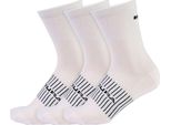 Calzini Da Corsa Endura Coolmax (Fibre Di Poliestere) - 3 Paia, Bianchi - Taglia S-M (37-42)