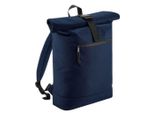 Bagbase Zaino Unisex Recycle Roll-Top PC4045 (Taglia Unica) (Blu Navy)