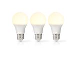 Lampada Led E27 | A60 | 11 W | 1055 Lm | 2700 K | Varm Vit | Retrostil | Matt | 3 St.