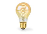 Led GlöDlampa E27 | A60 | 3,8 W | 250 Lm | 2100 K | Dimbar | Extra Varm Vit | Retrostil | 1 St.