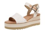 Toms Diana Yarn Dye Sandali Da Donna In Tela Naturale - 7 Regno Unito - 40 Eu - 9 Us / Natural