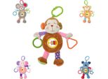 Lorelli Baby Peluche Giocattolo Attivo, Peluche Da Afferrare, Anello C Dalla Nascita Marrone