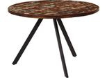 Vidaxl Tavolo Da Pranzo 110X75 Cm In Legno Di Recupero In Legno Massiccio