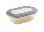 Sunware 3 Pezzi Sigma Home Affettatrice Per Formaggio Con Vassoio Antico - 265X172X105 Mm - Trasparente/Grigio Scuro