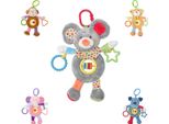 Lorelli Bebè Peluche Activitiy Toy Peluche, Afferrare Il Giocattolo, Anello C Dalla Nascita Grigio