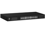 Switch Levelone 24X GEP-2841 2Xgsfp 19" 370W 24Xpoe+"