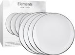 WÄChtersbach Piatto Da Portata Elements Nero Line Ø27Cm Set Da 4