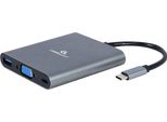 Gembird A-CM-COMBO6-01 Gembird Usb Typ-C 6-In-1 Kombi Adapter Spacegrau