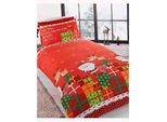 Rapport - Set Di Biancheria Da Letto "Dear Santa"", Design Natalizio AG1796 (Letto Singolo) (Rosso)"