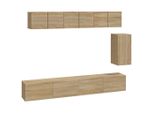 Syfax™ Set Di Mobili Porta Tv 6 Pz Rovere Sonoma In Legno Multistrato