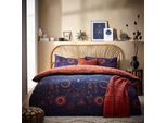 Furn - Constellation - Set Di Biancheria Da Letto RV2753 (Letto Singolo) (Bronzo/Blu Scuro)