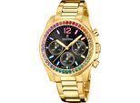 Festina F20609/3 Orologio Cronografo Da Donna In Acciaio Inox Crono Data Oro