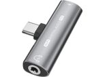 Inf Adattatore Da USB-C A 3,5 Mm Per Cuffie E Caricabatterie Grigio