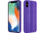 Custodia Cadorabo Per Apple Iphone X / Xs Custodia Protettiva In Viola Custodia Del Telefono Cellulare Tpu Custodia In Silicone Custodia