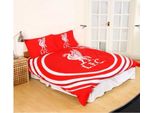 Liverpool Fc - Biancheria Da Letto "Pulse"", Reversibile BS3400 (Letto Matrimoniale) (Rosso/Bianco)"