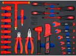 Bgs Carrello Da Officina Inserto 3/3: Set Di Chiavi A Bussola Vde A Bussola Quadra 10 Mm (3/8") 26 Pezzi - 70218"