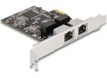 Delock Pci Express X1 Karte Auf 2 X RJ45 Gigabit Lan RTL8111 (88615)