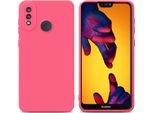 Cadorabo Cover Per Huawei P20 Lite 2018 / Nova 3E Cover Protettiva In Tpu Rosso Custodia In Silicone Custodia Per Cellulare