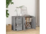 Credenza Grigia Sonoma 100X33X59,5 Cm Materiale A Base Di Legno