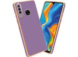Cadorabo Copertura Protettiva Per Huawei P30 Lite Cover In Viola Telefono Cellulare Cover Tpu Silicone Fotocamera Protezione Caso