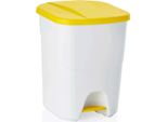 Cestino A Pedale Con Coperchio Giallo, 40 Litri