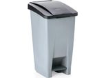 Cestino A Pedale Con Coperchio Nero, 60 Litri