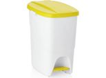 Cestino A Pedale Con Coperchio Giallo, 25 Litri