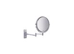Valera Optima Classic 207.01A - Elegante Specchio Cosmetico A Parete Con Ingrandimento 4X E Doppio Braccio