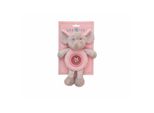Peluche Con Sonaglio Integrato Boli Rosa 25 Cm