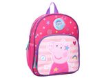 Zaino Asilo Con Tasca Peppa Pig Fucsia.