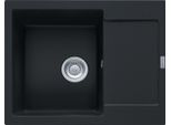 Franke Maris Lavello Da Incasso Fragranit Lavello Mrg 611-62 Blackmatt Pulsante In Acciaio Inox Da 45 Cm 114.0627.368