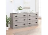 Maison Exclusive - Credenze 2 Pz Grigio Sonoma In Legno Multistrato