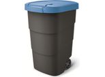 Prosperplast Wheeler 95 L Antracite Con Coperchio Blu