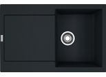 Franke Maris Lavello Da Incasso Fragranit Lavello Mrg 611-78 Blackmatt Pulsante In Acciaio Inox Da 45 Cm 114.0627.366