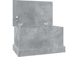 Cassapanca Grigio Cemento 50X30X28 Cm Materiale A Base Di Legno