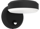 Lampada Da Parete A Led Per Esterni Eglo 900674 Formaci IP44 8,7 W 850 Lm 3000 K Nero Con Sensore Di Movimento