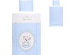 Lorelli Biancheria Da Letto Per Bambini 3 Pezzi, Coperta 140 X 95 Cuscino 43 X 35 Lenzuolo 150 X 100 Orso Blu