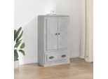 Vidaxl Highboard Grigio Cemento 60X35,5X103,5 Cm Materiale A Base Di Legno