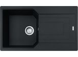 Franke Maris Urban Lavello Da Incasso Fragranit Lavello Ubg 611-86 Nero Opaco Manopola Rotante Da 50 Cm 114.0682.521