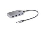 Startech.Com Hub Usb A 4 Porte - Hub Usb 3.0 5Gbps Alimentato Via Bus - Hub Splitter Da USB-A A 4X USB-A Portatile Per Desktop/Notebook Con Ingresso Di Alimentazione Ausiliaria Opzionale - Cavo Da 30 Cm