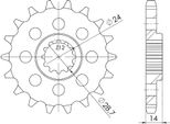 Pignone Passo 530 - Z 17 Denti (Dis.24900)