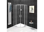 Gelco Sigma - Simply Cabina Doccia A Quattro Elementi 800X800 Mm, Vetro Rivestito, Alluminio Lucido/Vetro Chiaro GS5580