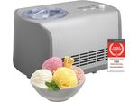 TZS First Austria Eismaschine mit Kompressor 1,2L, Joghurtbereiter, Ice Cream Maker, Edelstahl, Joghurtmaschine, Eisbehälter, Display, selbstkühlend