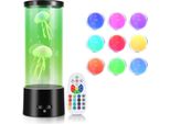Swanew Led Meduse Luci Notturne Lava Lampada Da Tavolo Lampada Creativa Da Camera Da Letto Rgb Artificiale