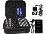 Retekess T130-T131 Sistema Di Guida Turistica Wireless Con Borsa Portatile Da 60 Slot Per Fabbrica, Turismo, Conferenza, Scuola (3 Trasmettitori 45 Ricevitori, 1 Borsa)
