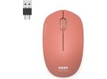Port Connect Wireless Collection, Mouse Senza Fili, Dongle USB-A E USB-C, 2,4Ghz, 1600DPI, Mattone
